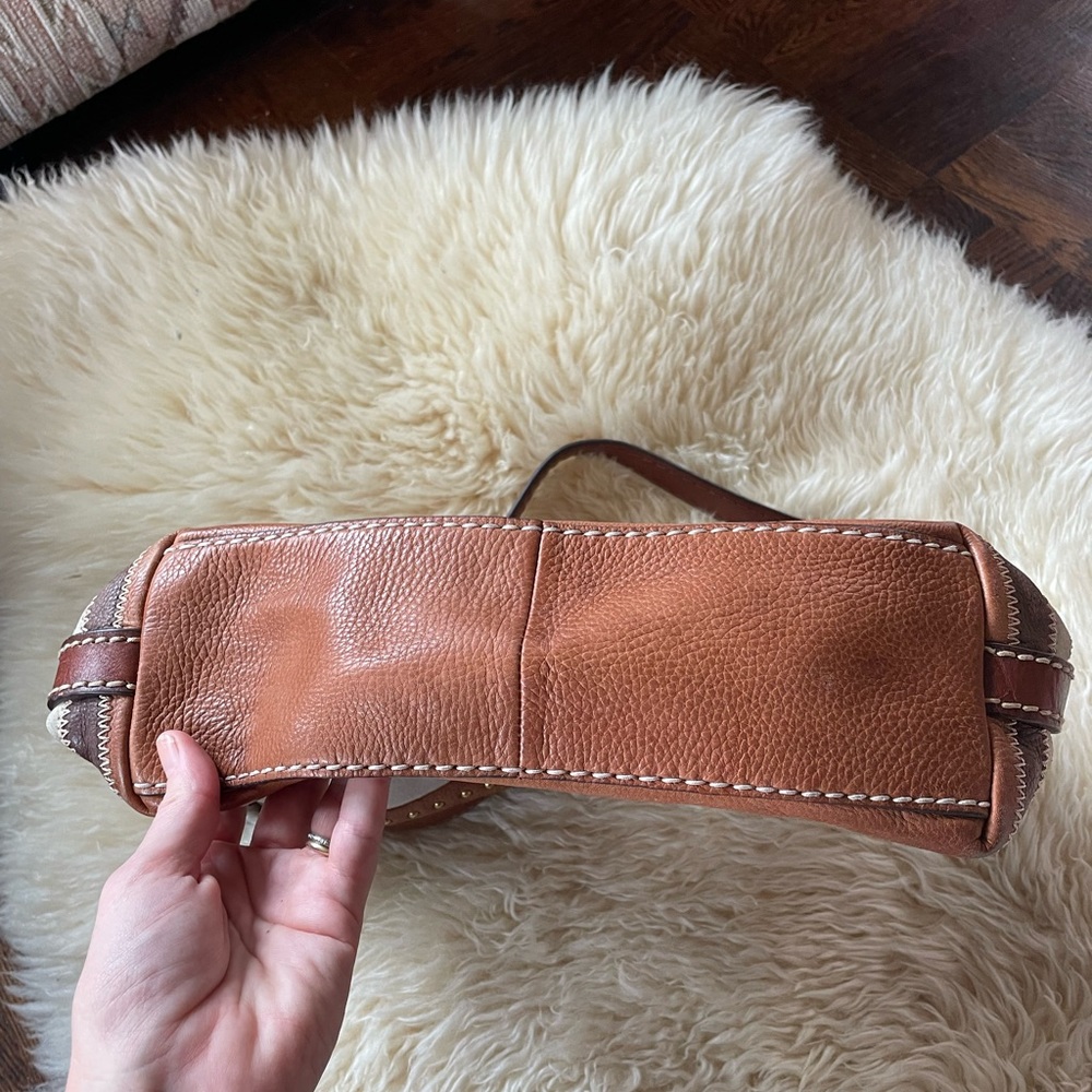 Fossil Genuine Leather Patchwork Horizontal Strip… - image 4